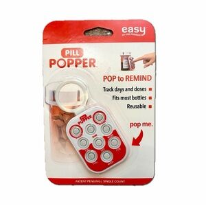 Red Pill Popper Medication Reminder - NWT - Great Gift for the Disorganized! 🎁